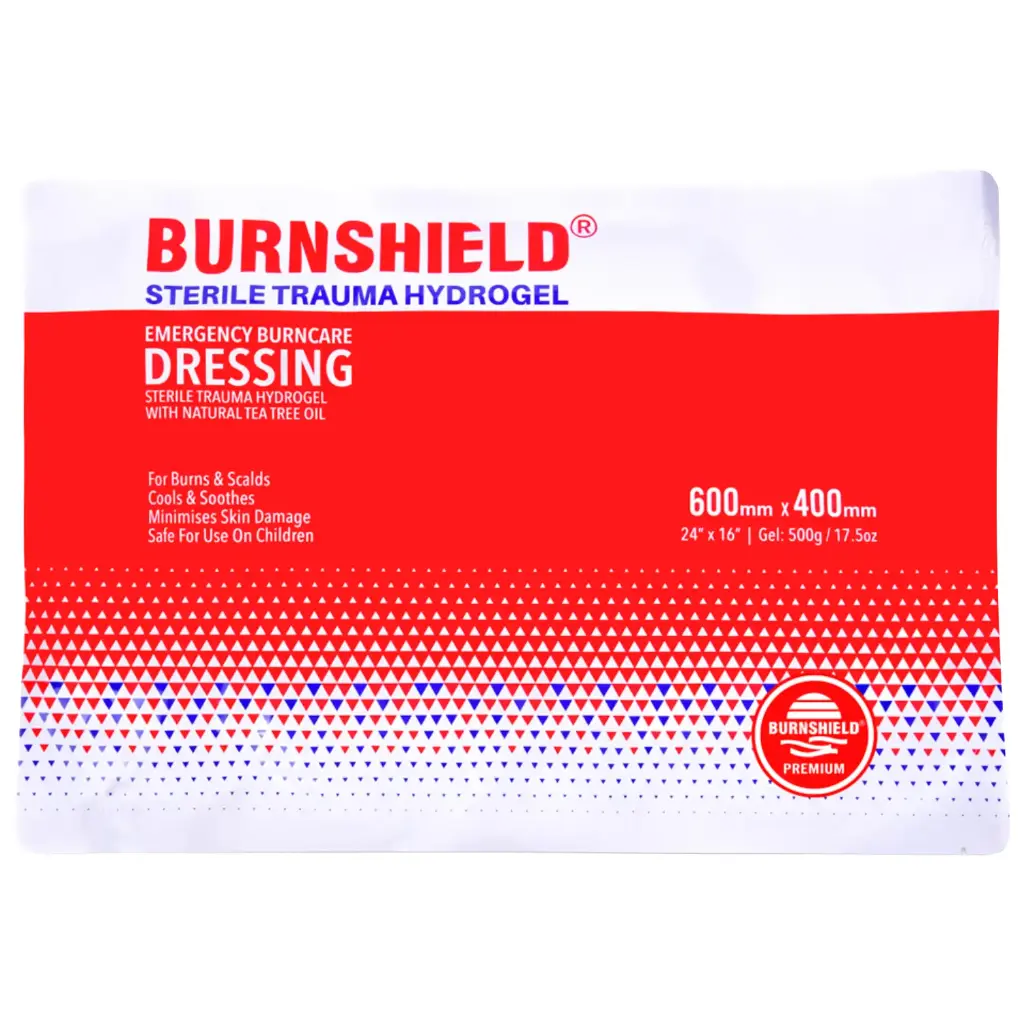 Burnshield Burn Dressing – 600 x 400mm | Large Emergency Burn Care Pad for First Aid & Trauma