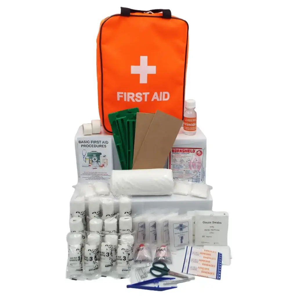 Regulation 3 (Factory) First Aid Kit (Government Spec) with First Aid Backpack - Orange